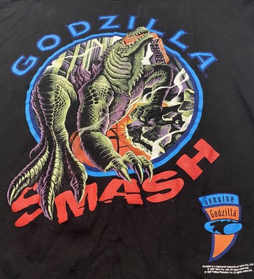 Vintage 1997 Godzilla Smash Movie T Shirt Youth Women S Made In US  Rare Cronies-image
