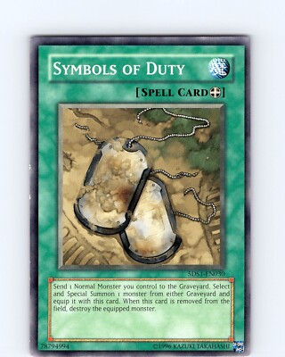 Yu-Gi-Oh TCG Symbols Of Duty 5DS1-EN030 Unlimited Regular Common Card LP-NM-image