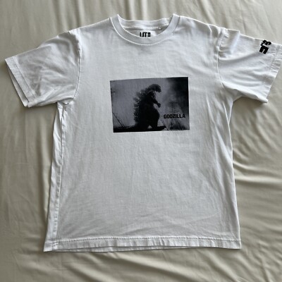 UNIQLO Godzilla World UT First Godzilla T-shirt White - S - 100% Cotton-image