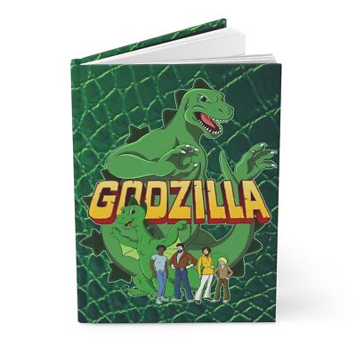 Godzilla Hardcover Journal - 150 Lined Pages - Hanna-Barbera 70s Cartoon - Toho-image