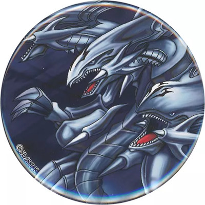 Yu-Gi-Oh! Badge Pins: The Ultimate Blue-Eyed Dragon Card Illustration Can Kingdo-image