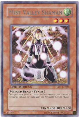 Yu-Gi-Oh Card - HA01-EN005 - MIST VALLEY SHAMAN (secret rare holo) - NM-image