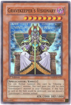 Yu-Gi-Oh Card - ABPF-EN027 - GRAVEKEEPER'S VISIONARY (super rare holo) - NM/Mint-image