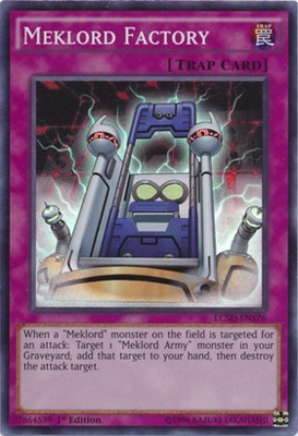 Yugioh! LP Meklord Factory - LC5D-EN176 - Super Rare - 1st Edition Lightly Playe-image