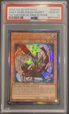 2024 PSA 10 YUGIOH 25TH 1ST ED ULTIMATE RARE GHOST OGRE & SNOW RABBIT 💫-image