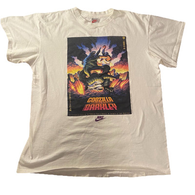 Vintage 90s RARE Nike Godzilla Vs Charles Barkley Size XXL-image