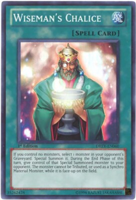 Yu-Gi-Oh Card - DREV-EN060 - WISEMAN'S CHALICE (super rare holo) - NM-image