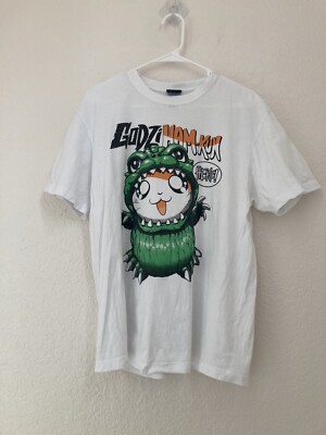 Y2K Anime Hamtaro Godziham-kun Godzilla Movie Shirt L COSPA Cute Mens-image