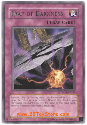 Yu-Gi-Oh Card - TDGS-EN092 - TRAP OF DARKNESS (rare) - NM-image