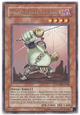 Yu-Gi-Oh Card - SOVR-EN038 - DJINN PRESIDER OF RITUALS (rare) - NM-image