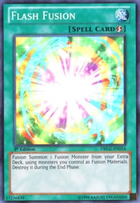 Flash Fusion (GX) - DRLG-EN016 - Super Rare - Unlimited Edition NM YuGiOh!  Drag-image