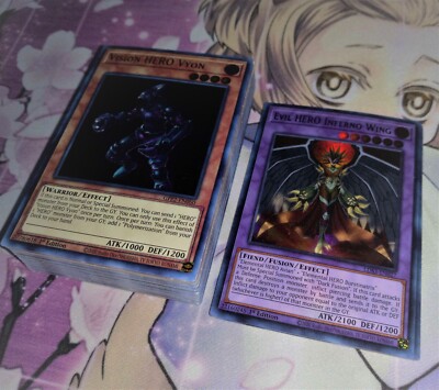 Jaden Yuki Deck | Elemental Evil Vision Vylon HERO Kuriboh Yugioh-image