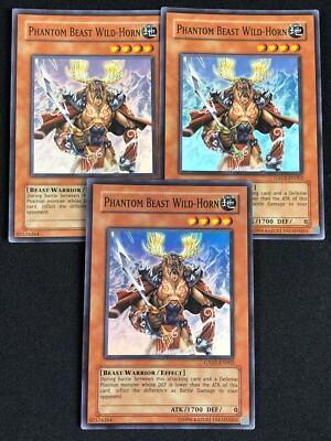 YUGIOH PHANTOM BEAST WILD-HORN GX02-EN002 SUPER X3 NM-image