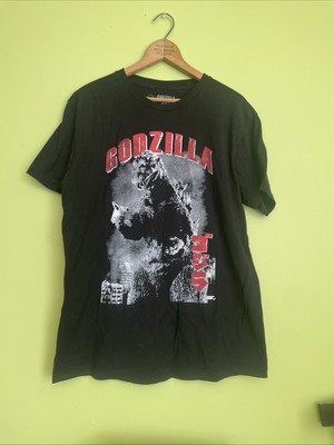 godzilla T Shirt Mens Large black retro graphic-image