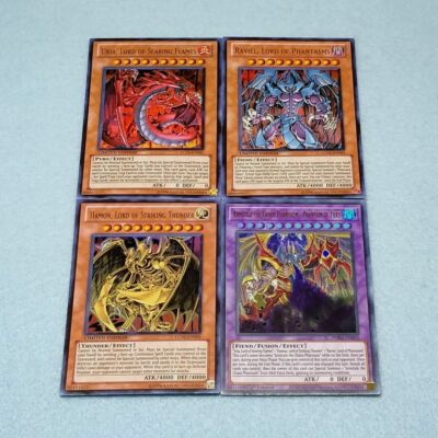 Yugioh GX Sacred Beast Gods Armityle Raviel Uria Hamon Ultra Rar **HOT** + Bonus-image