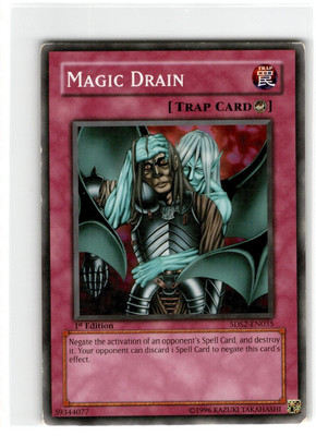 Yu-Gi-Oh! Magic Drain Common 5DS2-EN035 Moderately Played 1st Edition-image