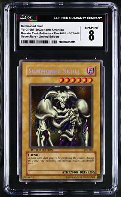 YUGIOH CGC 8 NM-MT 2002 - Summoned Skull BPT-002 Limited Edition-image