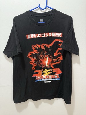 Godzilla 2000 Millennium Toho Black T Shirt Mens Large (B)-image