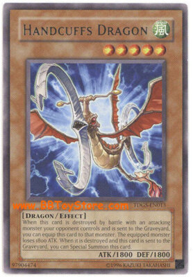 3 x Yu-Gi-Oh Card - TDGS-EN013 - HANDCUFFS DRAGON (rare) - NM-image