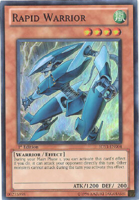 Yu-Gi-Oh Card - 5DS3-EN004 - RAPID WARRIOR (super rare holo) - NM/Mint-image