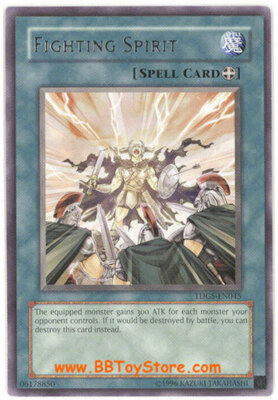 3 x Yu-Gi-Oh Card - TDGS-EN045 - FIGHTING SPIRIT (rare) - NM-image