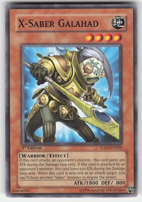 Yugioh X-Saber Galahad #5DS2-EN020 5D's Starter Deck 2009 1st Edition-image