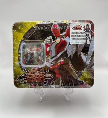 (701045) Yugioh 5D's 2008 Turbo Warrior Collectors Tin - NON MINT Sealed-image