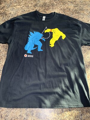 American Red Cross GODZILLA x KONG Movie The New Empire Black T-Shirt XL-image