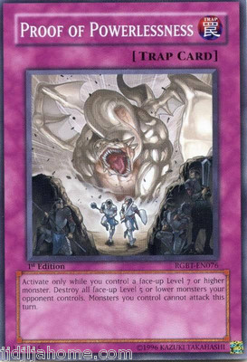 RGBT EN076 1ST ED 3X PROOF OF POWERLESSNESS COMMON-image