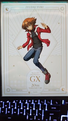Yugioh GX Collaboration Cafe Bromide Card - Jaden Yuki Judai 7inX5in-image