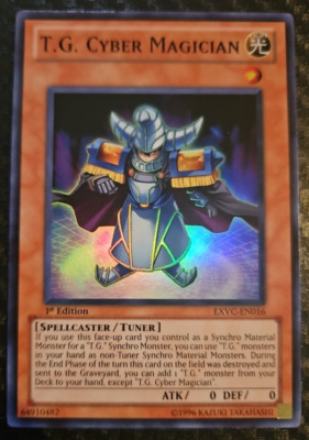 Yugioh T.G. Cyber Magician EXVC-EN016 Secret Rare Legendary Collection 5D's-image