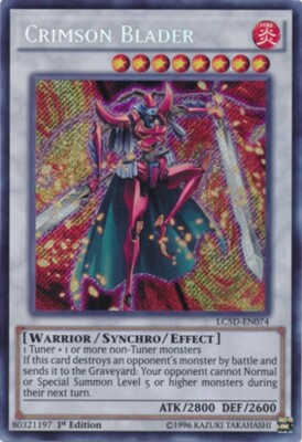 Yugioh! Crimson Blader - LC5D-EN074 - Secret Rare - 1st Edition Near Mint, Engli-image