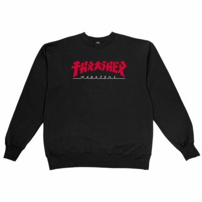 Thrasher Godzilla Crewneck Sweatshirt (Black)-image