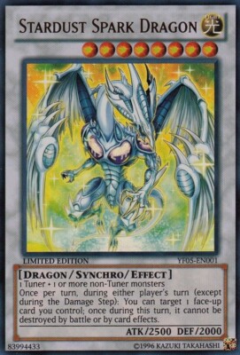 Yugioh! HP Stardust Spark Dragon - YF05-EN001 - Ultra Rare - Limited Edition Hea-image