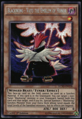 Yu-Gi-Oh! - Blackwing - Vayu The Emblem of Honor 2014 LC5D-EN118 SR 1st Edition-image