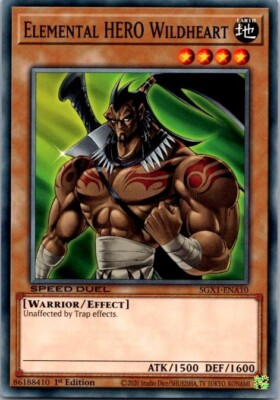 Elemental HERO Wildheart SGX2-ENA10 Speed Duel GX: Midterm Paradox 1st Edition-image