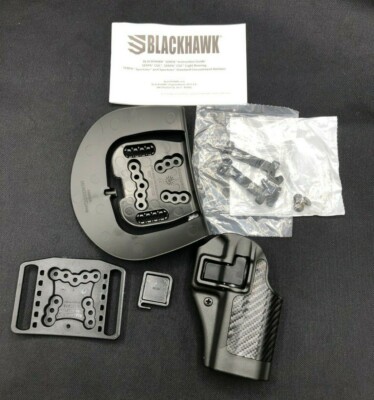 Blackhawk 410025BKR Serpa CQC Concealment Black Carbon Fiber Polymer Holster-image