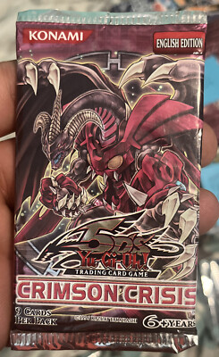 YUGIOH 5DS CRIMSON CRISIS CRMS ENGLISH new SEALED BOOSTER PACK rare-image