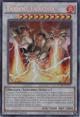 Yugioh Trident Dragion LC5D-EN237 Legendary Collection 5D's 1st Edition NM-image