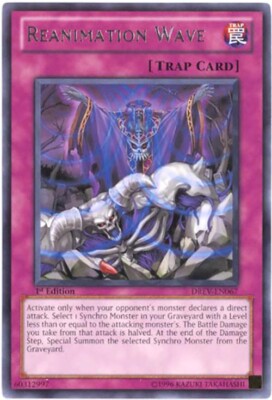 3 x Yu-Gi-Oh Card - DREV-EN067 - REANIMATION WAVE (rare) - NM-image