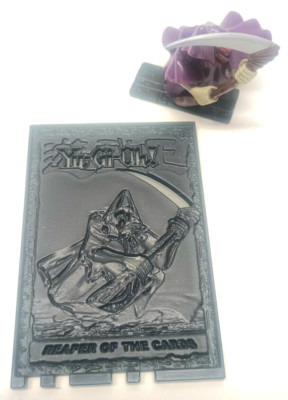 Takanashi Yugioh Reaper of the Cards 2” Mini Figure w/ Rare Holo Tile!-image