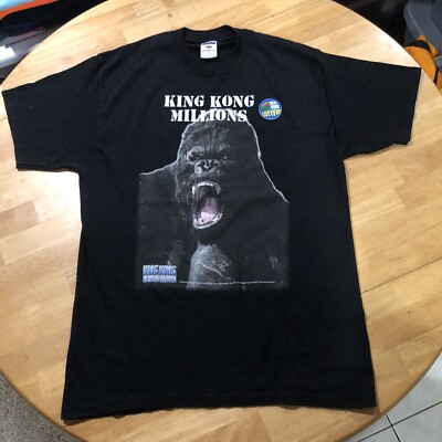 Vtg King Kong millions movie new york lottery godzilla shirt size Large-image