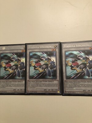 X3 Yugioh Formula Synchron Lc5d-en041 1st Edition Secret Rare Near Mint X3-image