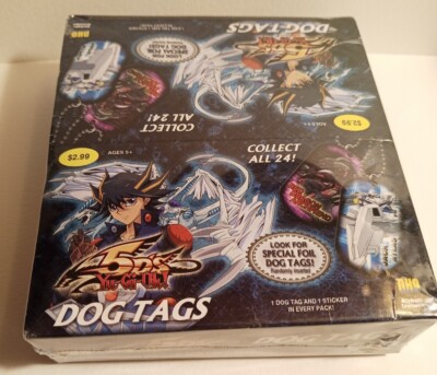 Rare Yu-Gi-Oh 5D'S Dog Tags Box FACTORY SEALED! 12 PACKS PER BOX!-image