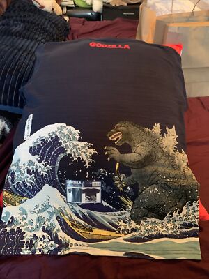 2018 Godzilla T-shirt Sz Mens Large TOHO authentic From Japan Cotton Big Wave-image