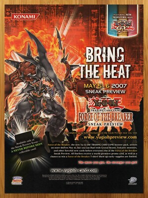 2007 Yu-Gi-Oh! TCG Force of the Breaker Print Ad/Poster Official GX CCG Card Art-image