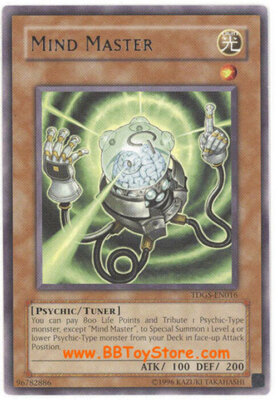 Yu-Gi-Oh Card - TDGS-EN016 - MIND MASTER (rare) - NM-image