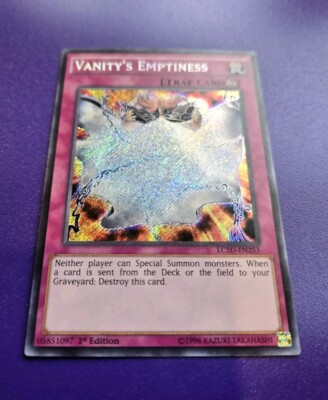 Vanity's Emptiness Secret Rare 1st Ed LC5D-EN253 NM Yugioh-image
