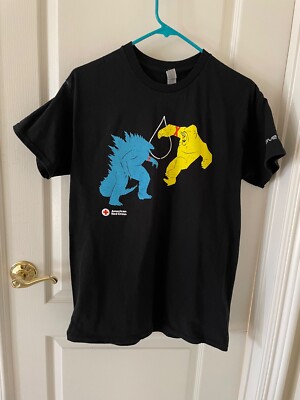Godzilla x Kong Movie American Red Cross T Shirt Medium Blood Donation 2024-image