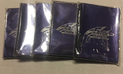 Yugioh 5D's 40-count Sleeves, Purple, Lot Of 5 Packs For 200 Sleeves For TCG CCG-image